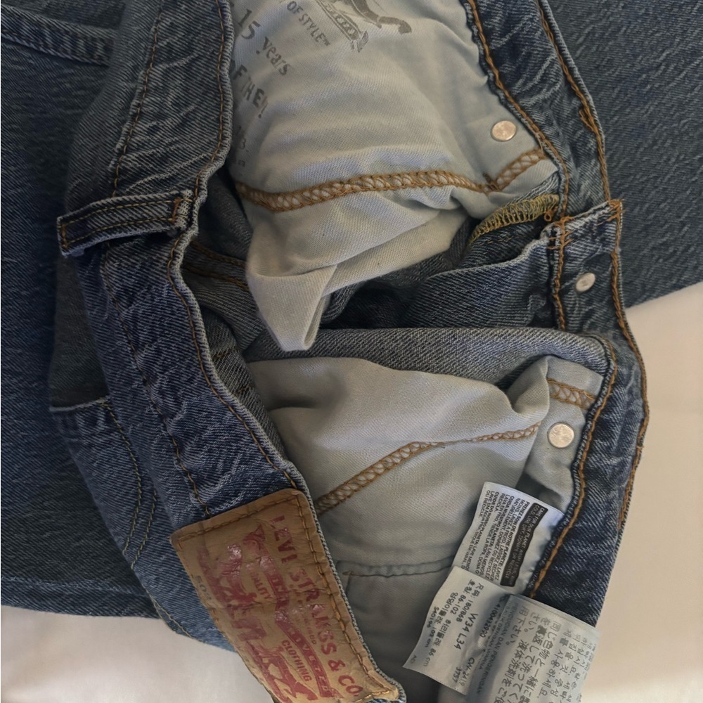 Levi's 502 Straight Fit Blue Jeans - Picture 6 of 6